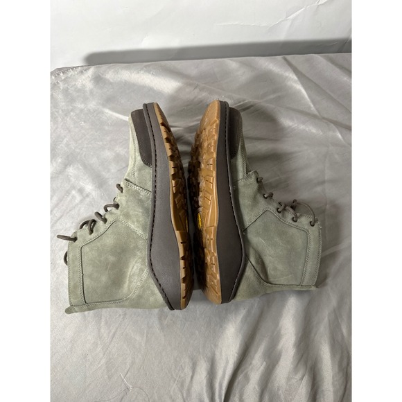 Chaco Waterproof Suede Lace Up Ankle Boots Men US 10.5 EU 43 Gray Vibram Sole - Picture 6 of 8